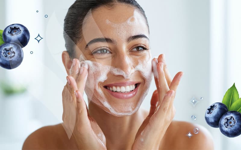 Blueberry AHA BHA face wash – The secret to clear, glowing skin! – Satthwa